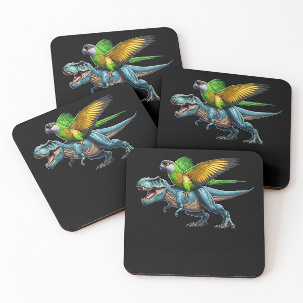 Item preview, Senegal Parrot Riding Dinosaur Funny Bird Lover designed and sold by Kimberley King Art  King Art.