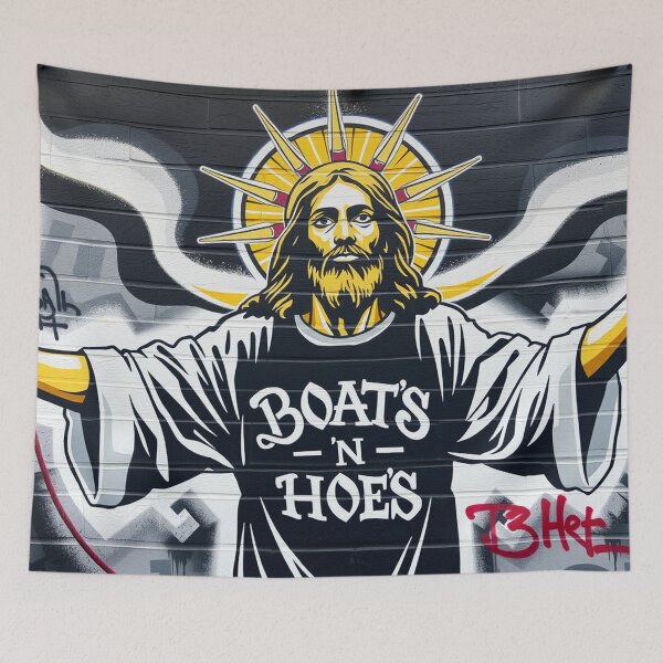 Item preview, Jesus Loves Boats n Hoes, Graffiti Design designed and sold by Burn-Ego.