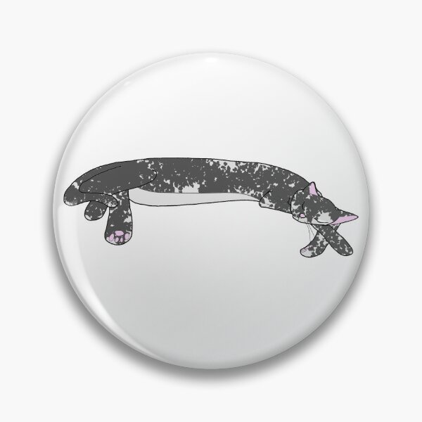 Item preview, sleeping gray spotted cat designed and sold by Kalhanne.