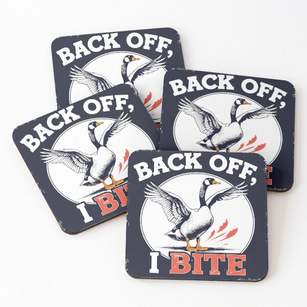 Item preview, BACK OFF, I BITE - Sassy Goose Warning designed and sold by EnigmaVoid.