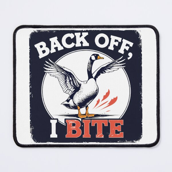 Item preview, BACK OFF, I BITE - Sassy Goose Warning designed and sold by EnigmaVoid.