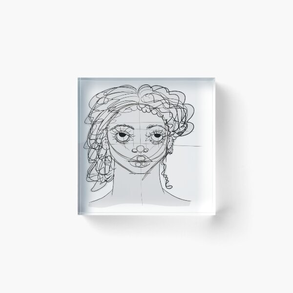 Item preview, monochrome portrait sketch designed and sold by Kalhanne.