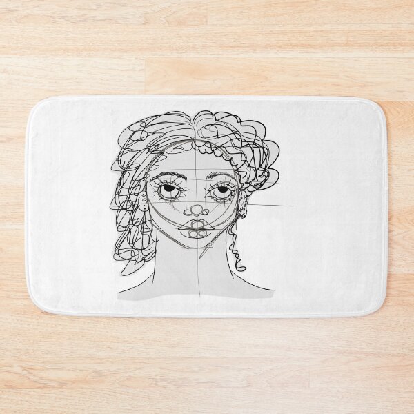 Item preview, monochrome portrait sketch designed and sold by Kalhanne.