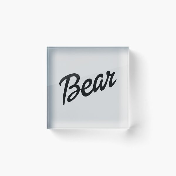 Item preview, Bear text in black designed and sold by gayishdesign.