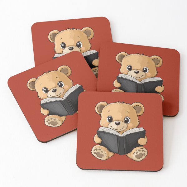 Item preview, Teddy bear reading a book designed and sold by FluffyGallery.