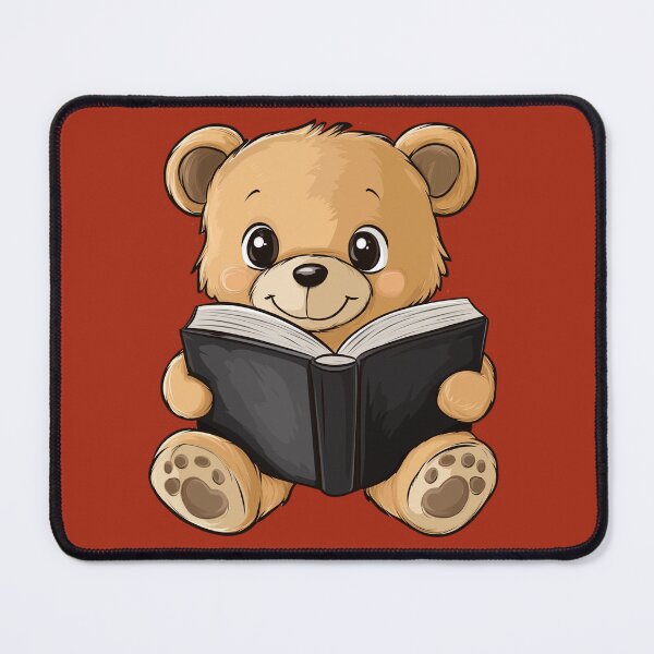 Item preview, Teddy bear reading a book designed and sold by FluffyGallery.