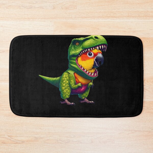 Item preview, Sun Conure Parrot Wearing Dinosaur Outfit Funny Bird Lover designed and sold by Kimberley King Art  King Art.