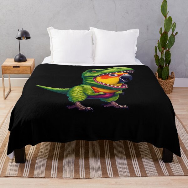 Item preview, Sun Conure Parrot Wearing Dinosaur Outfit Funny Bird Lover designed and sold by Kimberley King Art  King Art.