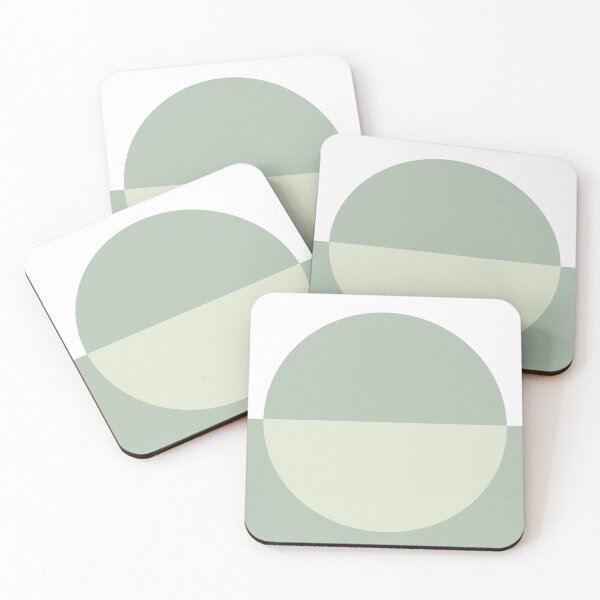 Item preview, Abstract organic green colour-blocked circle design designed and sold by Pattern&Pixel.