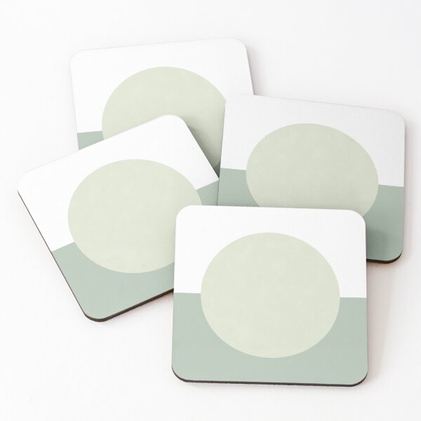 Item preview, Abstract organic green colour-blocked circle design designed and sold by Pattern&Pixel.