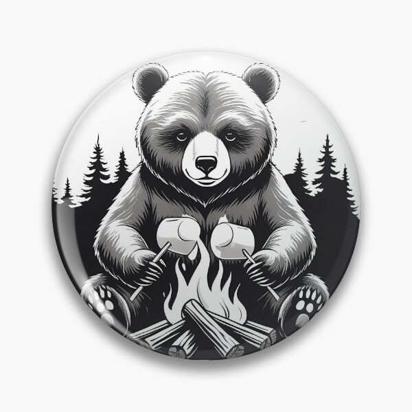 Item preview, STAY WILD, CAMP MORE - Chill Bear Campfire Nights designed and sold by EnigmaVoid.