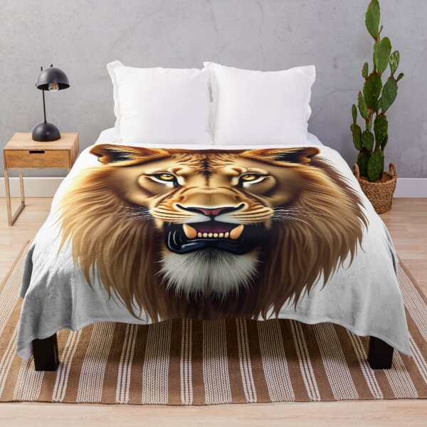 Item preview, Majestic Realistic Lion Head – High-Detail Wild Animal Illustration designed and sold by angelcrease.