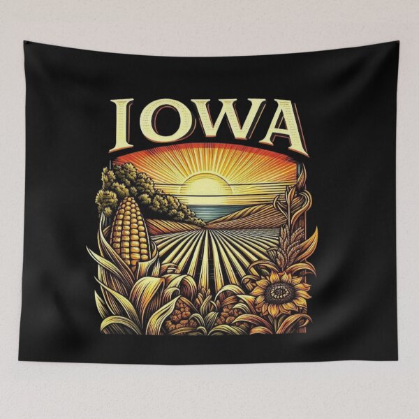 Item preview, Iowa USA designed and sold by Myra365Art.