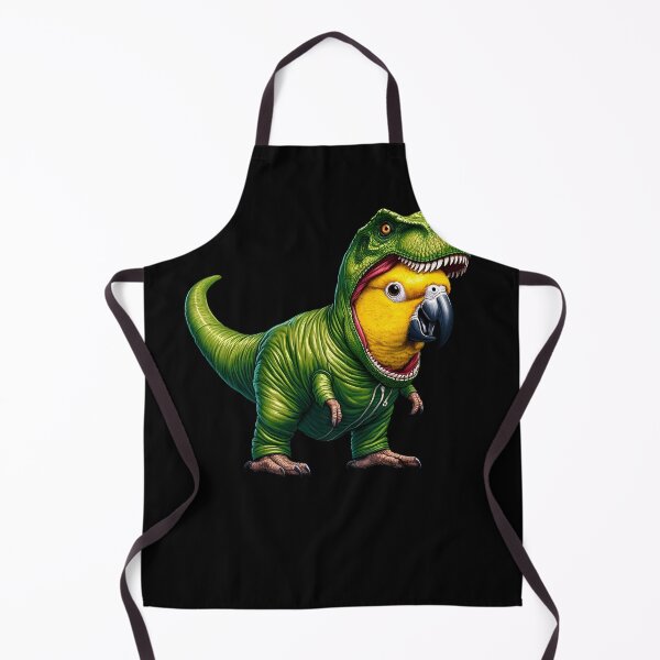 Item preview, Yellow Parrot Wearing Dinosaur Outfit Funny Bird Lover designed and sold by Kimberley King Art  King Art.