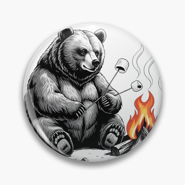 Item preview, STAY WILD, CAMP MORE - Chill Bear Campfire Nights.  designed and sold by EnigmaVoid.