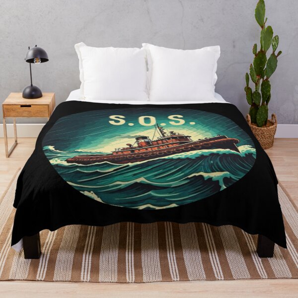 Item preview, S.O.S in ocean designed and sold by colorsofcherry.