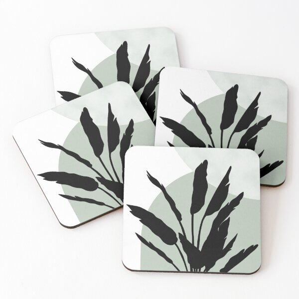 Item preview, Sage green watercolour arch design with palm leaves designed and sold by Pattern&Pixel.