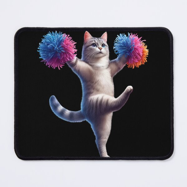 Item preview, Cat Cheerleading Cheerleader Kitten Lover designed and sold by Kimberley King Art  King Art.