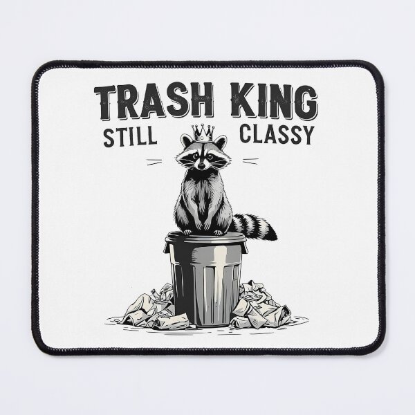 Item preview, TRASH KING, STILL CLASSY - Vintage Raccoon Dumpster King designed and sold by EnigmaVoid.