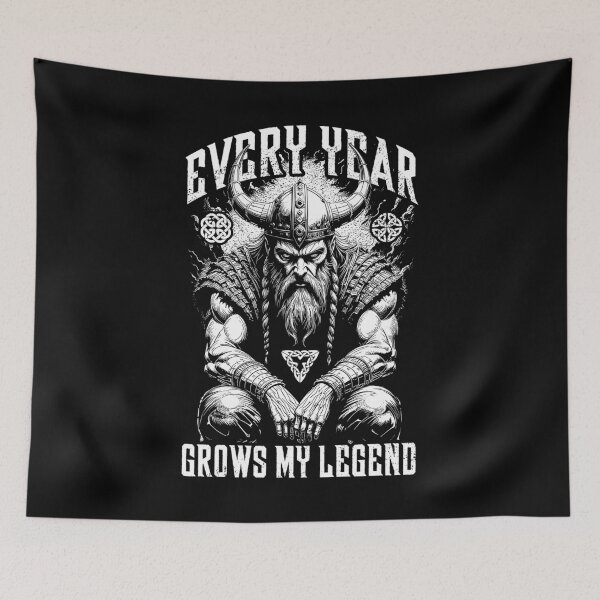 Item preview, Viking Birthday Every Year Grows Legend Old Age Norse Celtic designed and sold by GrandeDuc.
