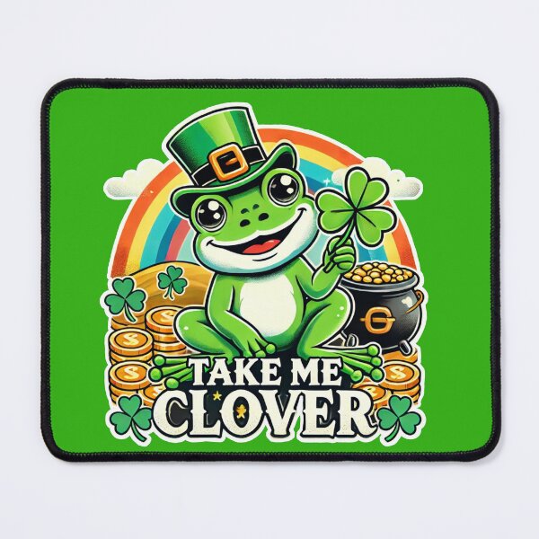 Item preview, St. Patrick's day frog designed and sold by Mama ink co..