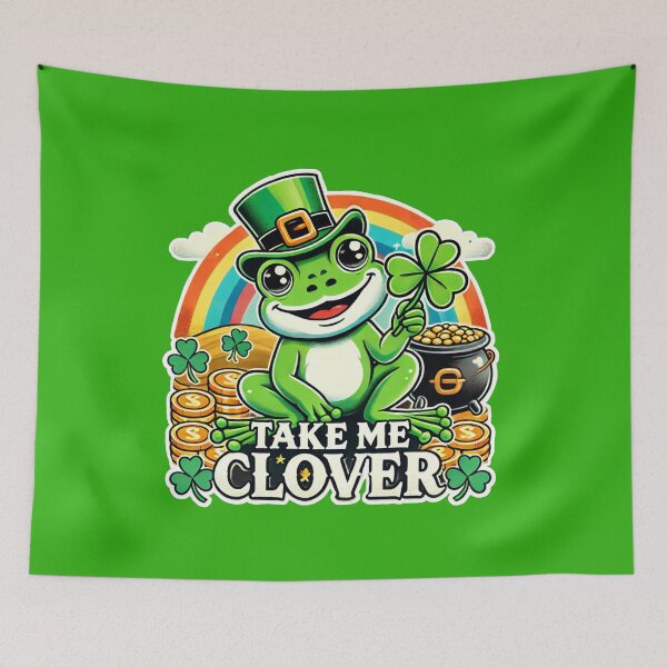 Item preview, St. Patrick's day frog designed and sold by Mama ink co..