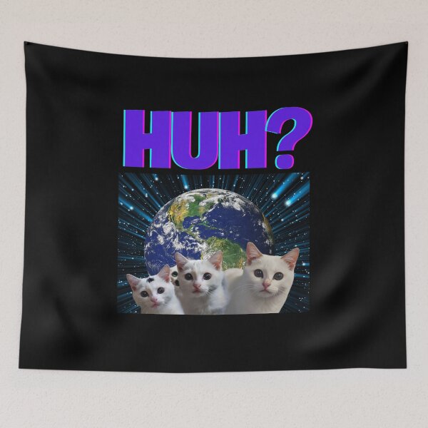 Item preview, "Huh?" Meme Cat Shirt – Funny Viral Cat Expression Tee & Hoodie designed and sold by Colorful-Garden.