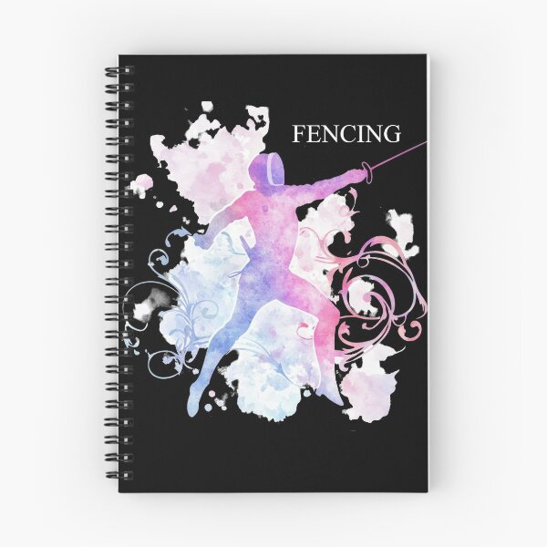 Item preview, Fencing Silhouette Watercolor Artistic Design Gifts designed and sold by Maniutek.