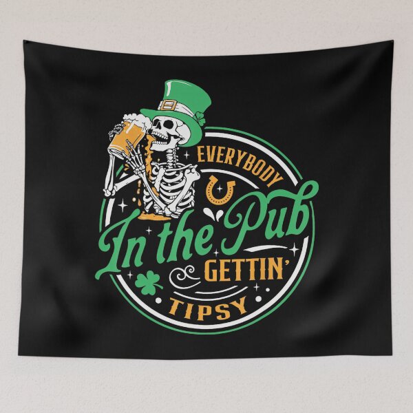Item preview, Everybody In The Pub Getting Tipsy St Patricks Day Men Women designed and sold by Vincent-Cloud.