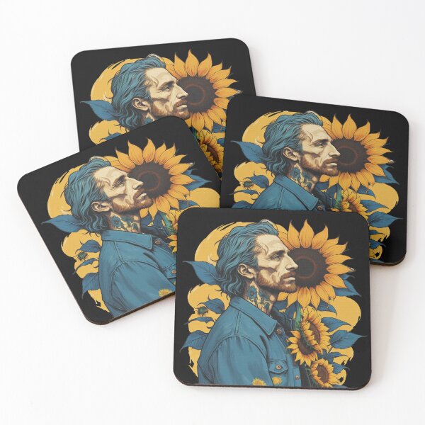 Item preview, Punk Van Gogh with Tatoo Design Illustration designed and sold by Erlin Rudho.