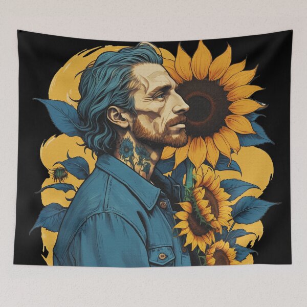Item preview, Punk Van Gogh with Tatoo Design Illustration designed and sold by Erlin Rudho.