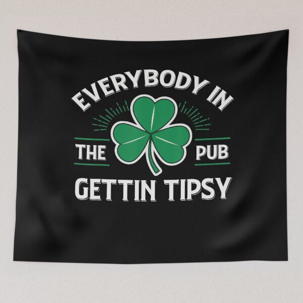 Item preview, Everybody In The Pub Getting Tipsy St Patrick's Day Retro designed and sold by Vincent-Cloud.