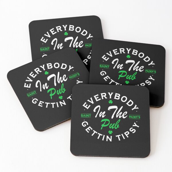 Item preview, Everybody In The Pub Getting Tipsy St Patricks Day Shamrock designed and sold by Vincent-Cloud.