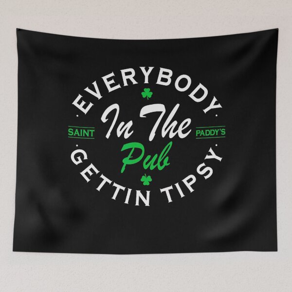 Item preview, Everybody In The Pub Getting Tipsy St Patricks Day Shamrock designed and sold by Vincent-Cloud.