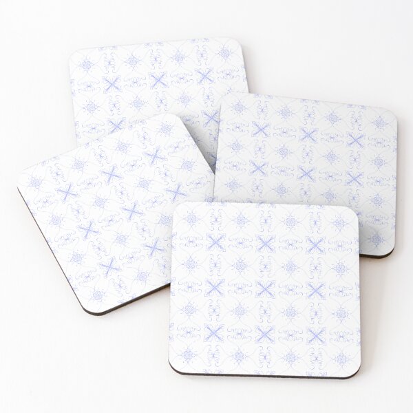 Item preview, Blue line art arabesque pattern designed and sold by Bulantanyong.