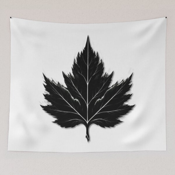 Item preview, Black Leaf Minimalist Design designed and sold by MaciejCraft.