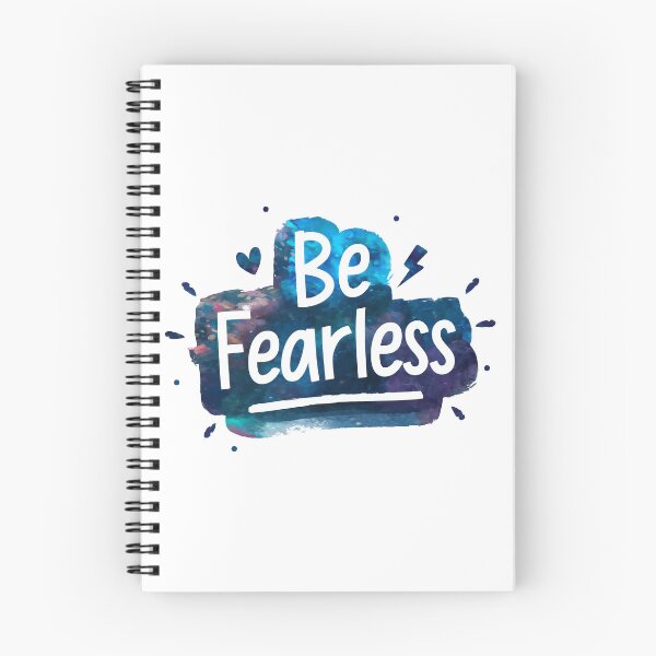 Item preview, Be Fearless - Cute Watercolor Motivational Quotes designed and sold by RiceArtShop.