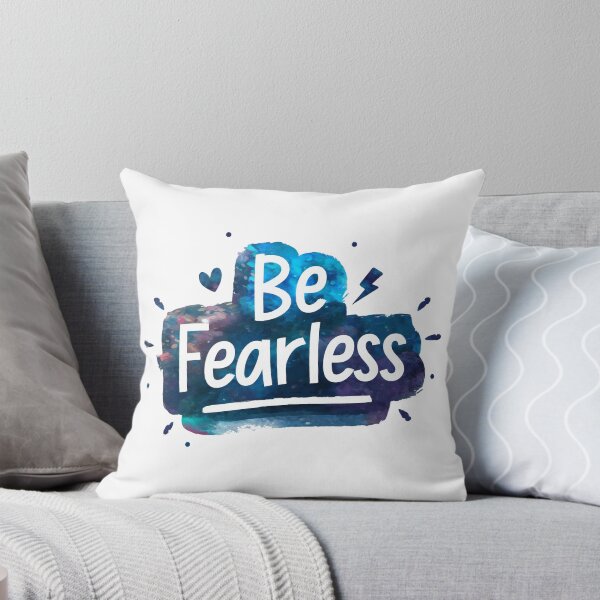 Item preview, Be Fearless - Cute Watercolor Motivational Quotes designed and sold by RiceArtShop.