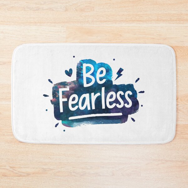 Item preview, Be Fearless - Cute Watercolor Motivational Quotes designed and sold by RiceArtShop.