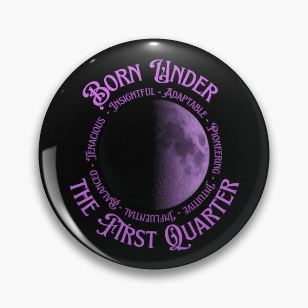 Item preview, Born Under The First Quarter Moon designed and sold by NeffeliesStuff.