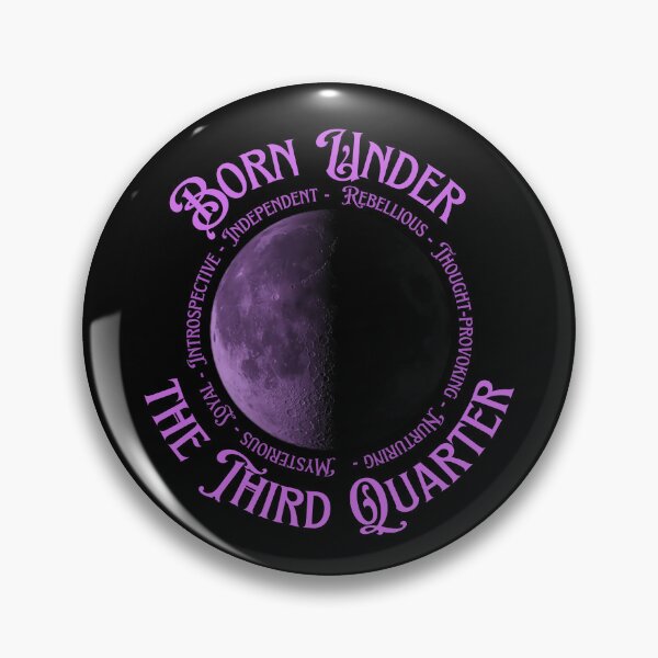 Item preview, Born Under The Third Quarter Moon designed and sold by NeffeliesStuff.