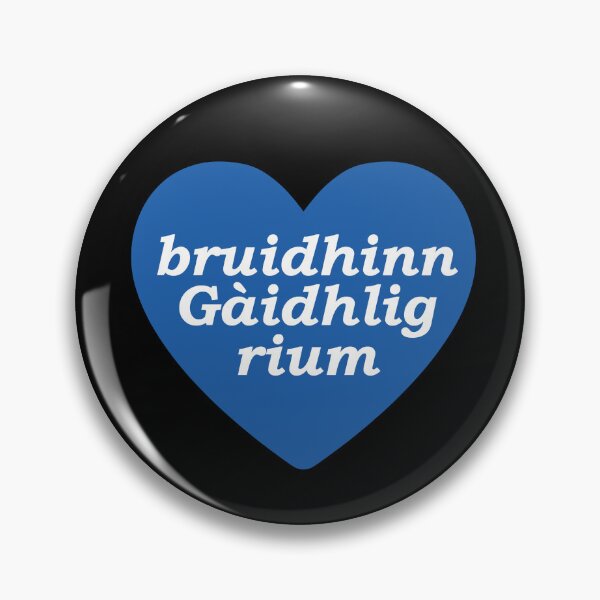 Item preview, speak Gaelic to me | bruidhinn Gàidhlig rium (Scottish Gaelic) in white heart with saltire cross designed and sold by Mamaidh Made.