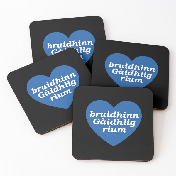 Item preview, speak Gaelic to me | bruidhinn Gàidhlig rium (Scottish Gaelic) in white heart with saltire cross designed and sold by Mamaidh Made.