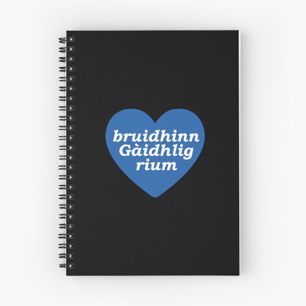 Item preview, speak Gaelic to me | bruidhinn Gàidhlig rium (Scottish Gaelic) in white heart with saltire cross designed and sold by Mamaidh Made.