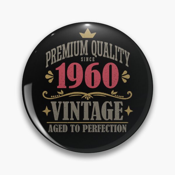 Item preview, Vintage 65th Birthday 65 Years Premium Quality Since 1960 designed and sold by eclecTEEq.