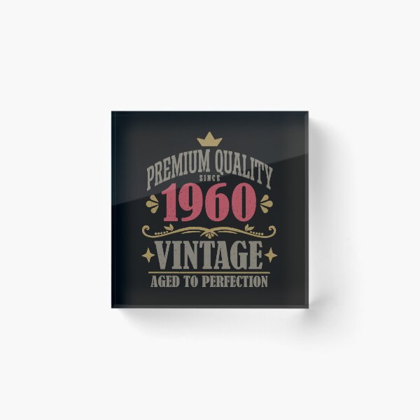 Item preview, Vintage 65th Birthday 65 Years Premium Quality Since 1960 designed and sold by eclecTEEq.