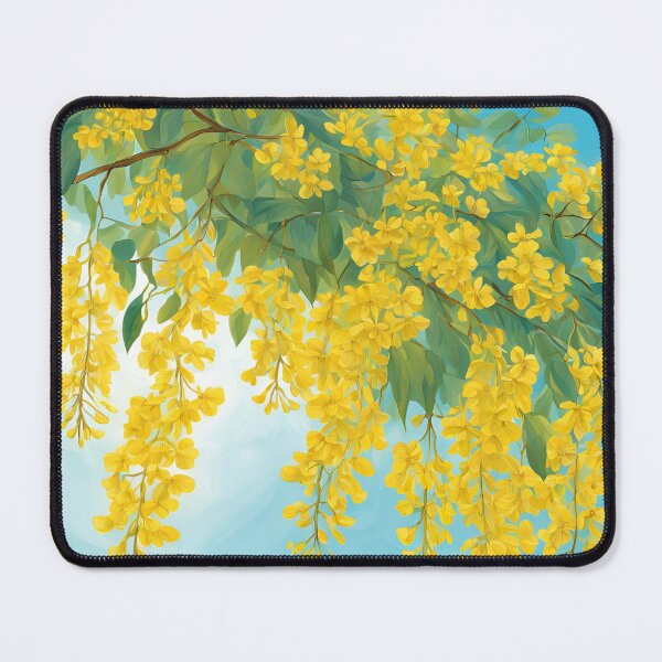 Item preview, Golden Shower Blossom in Watercolor designed and sold by Glam-OOTD.