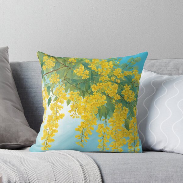 Item preview, Golden Shower Blossom in Watercolor designed and sold by Glam-OOTD.