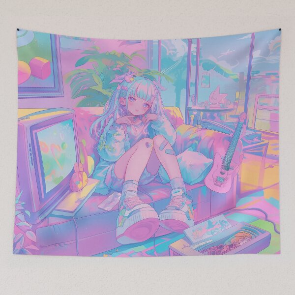 Item preview, Pastel Dreamcore Anime Room Aesthetic designed and sold by Kawai Anime Shop.