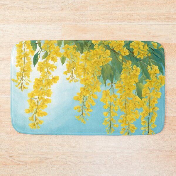 Item preview, Golden Shower Blossom in Watercolor designed and sold by Glam-OOTD.